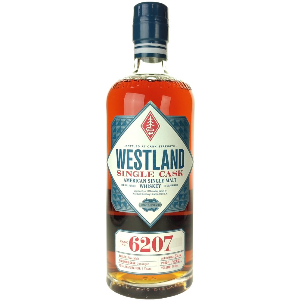 Westland Cask Strength Jurançon Cask Finish, American Single Malt Whiskey 1 Westland Cask Strength Jurançon Cask Finish American Single Malt Whiskey